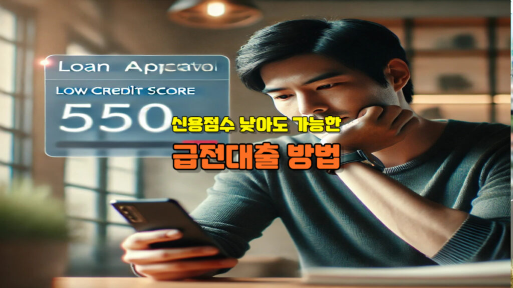 신용점수 낮아도 가능한 급전 대출 방법