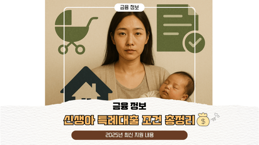 신생아 특례대출 조건 총정리 | 2025년 최신 지원 내용