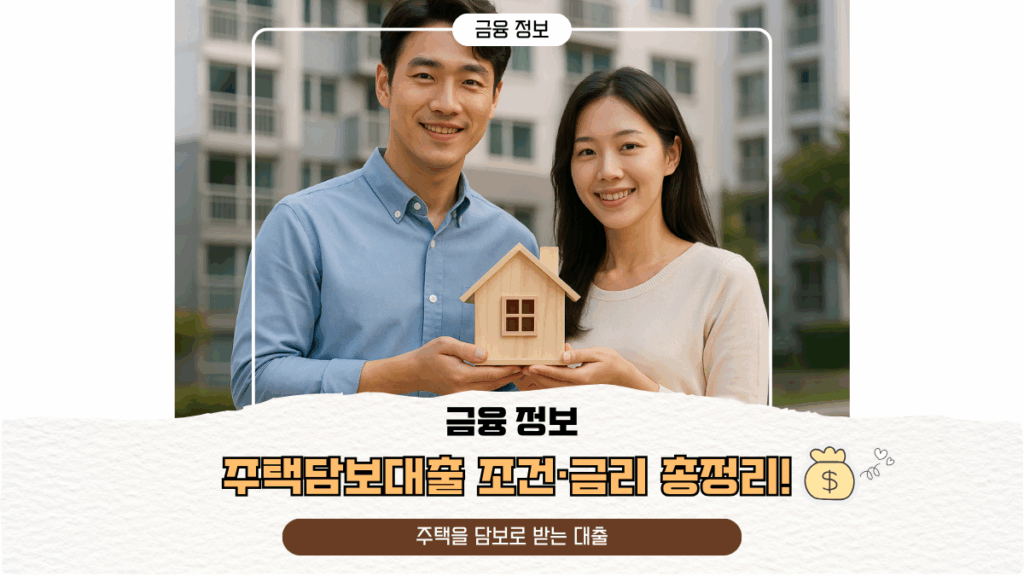 주택담보대출 조건·금리 총정리! 주택을 담보로 받는 대출