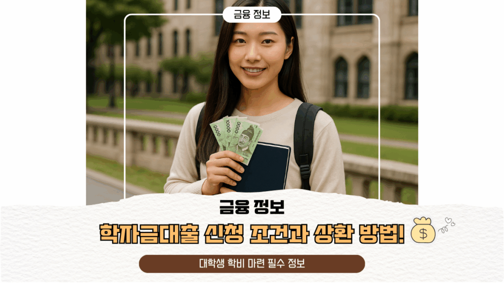 학자금대출 신청 조건과 상환 방법! 대학생 학비 마련 필수 정보