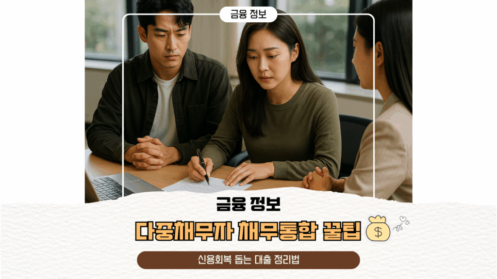 다중채무자 채무통합 꿀팁 | 신용회복 돕는 대출 정리법