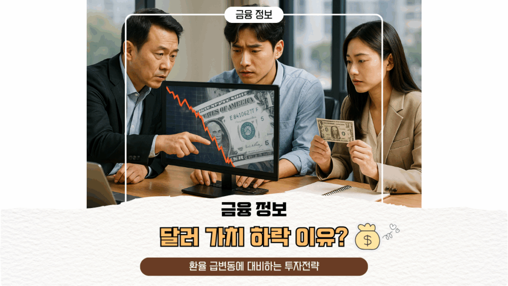 달러 가치 하락 이유? | 환율 급변동에 대비하는 투자전략