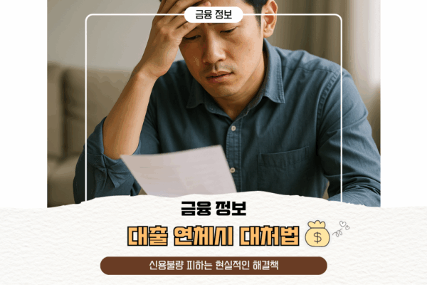 대출 연체시 대처법 | 신용불량 피하는 현실적인 해결책