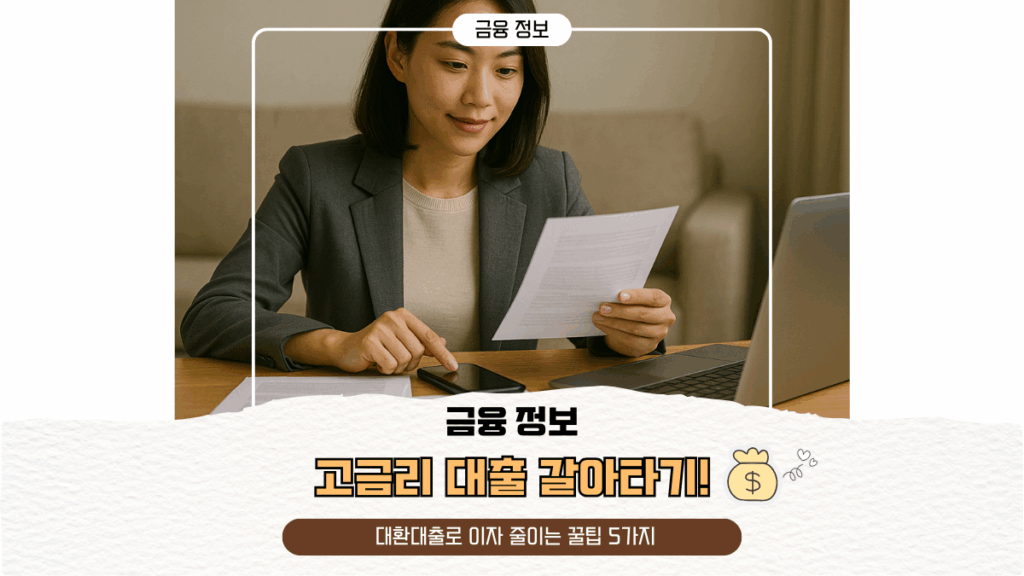 고금리 대출 갈아타기! 대환대출로 이자 줄이는 꿀팁 5가지