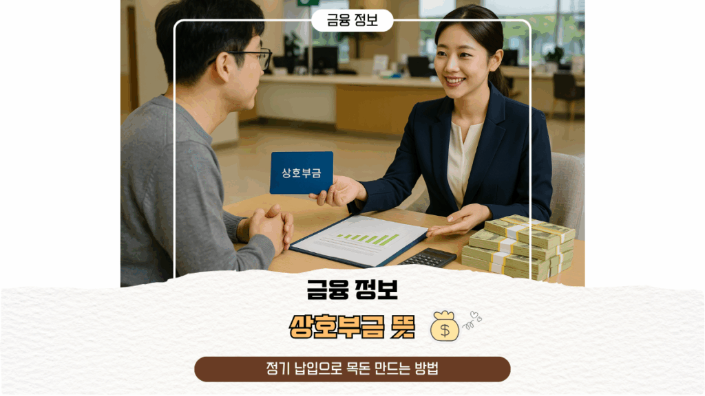 상호부금 뜻, 정기 납입으로 목돈 만드는 방법