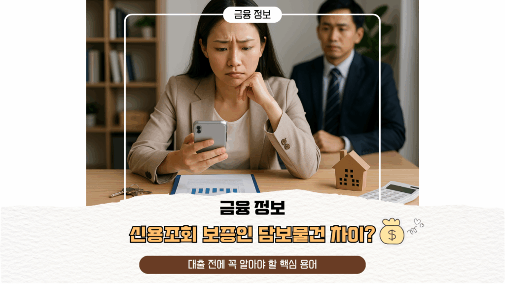 신용조회 보증인 담보물건 차이? 대출 전에 꼭 알아야 할 핵심 용어