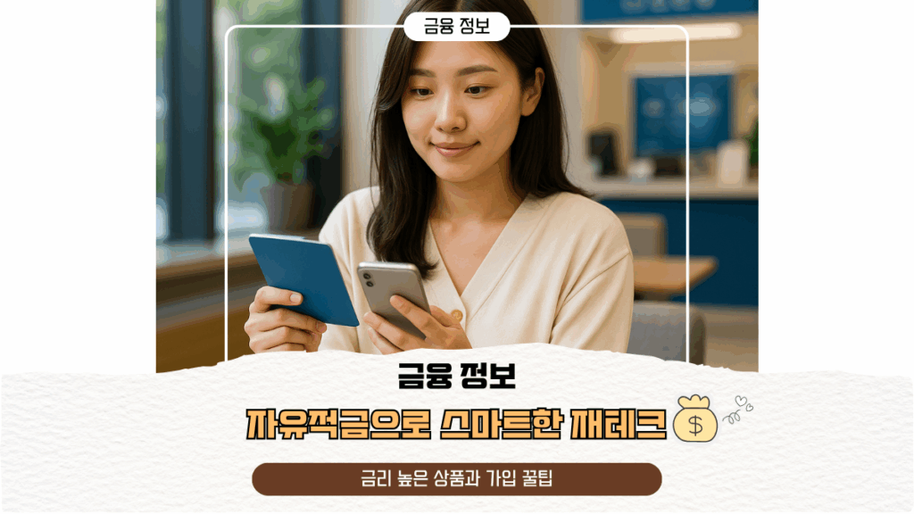 자유적금으로 스마트한 재테크, 금리 높은 상품과 가입 꿀팁