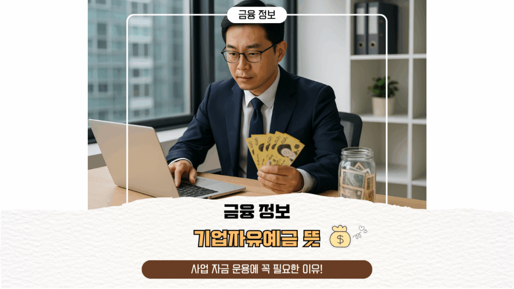 기업자유예금 뜻, 사업 자금 운용에 꼭 필요한 이유!