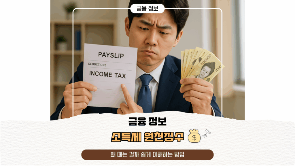 소득세 원천징수 왜 떼는 걸까 쉽게 이해하는 방법