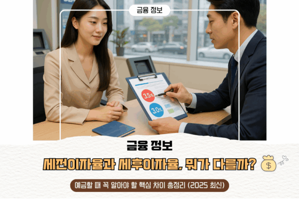 세전이자율과 세후이자율, 뭐가 다를까?