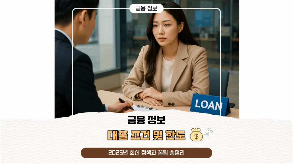 대출 조건 및 한도, 2025년 최신 정책과 꿀팁 총정리
