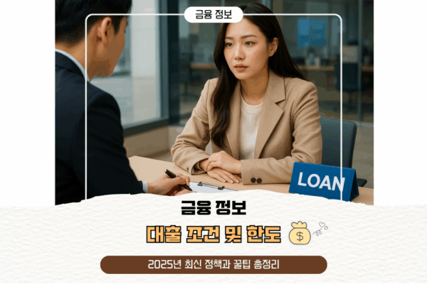 대출 조건 및 한도, 2025년 최신 정책과 꿀팁 총정리