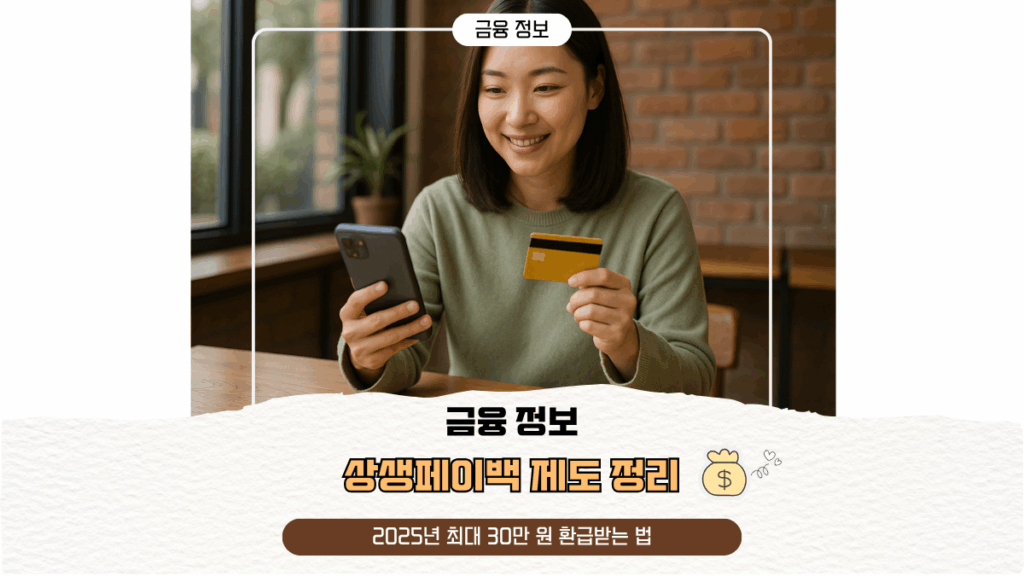상생페이백 제도 정리|2025년 최대 30만 원 환급받는 법