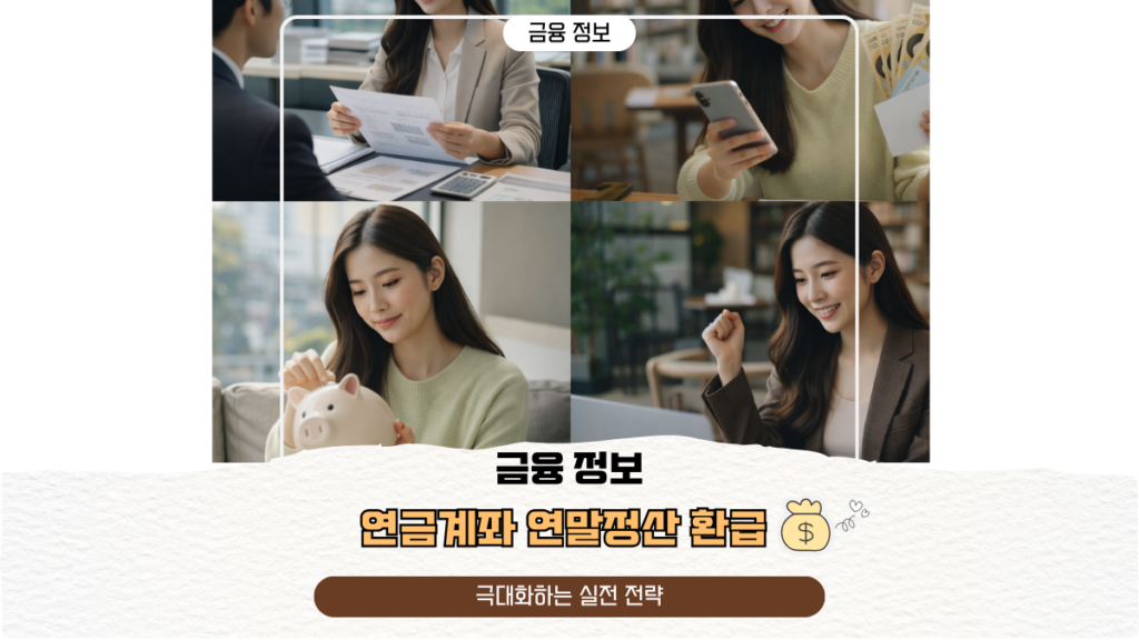 연금계좌 연말정산 환급 극대화하는 실전 전략